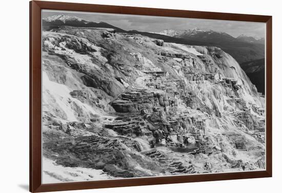 Jupiter Terrace Fountain Geyser Pool Yellowstone National Park Wyoming, 1933-1942-Ansel Adams-Framed Art Print