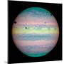 Jupiter with Moons And Their Shadows-null-Mounted Premium Photographic Print