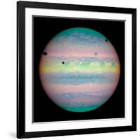 Jupiter with Moons And Their Shadows-null-Framed Photographic Print