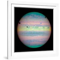 Jupiter with Moons And Their Shadows-null-Framed Photographic Print