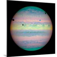 Jupiter with Moons And Their Shadows-null-Mounted Photographic Print