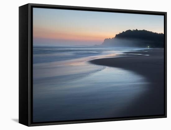 Juquehy Beach at Sunrise-Alex Saberi-Framed Stretched Canvas