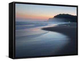 Juquehy Beach at Sunrise-Alex Saberi-Framed Stretched Canvas