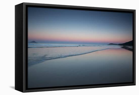 Juquehy Beach at Sunrise-Alex Saberi-Framed Stretched Canvas