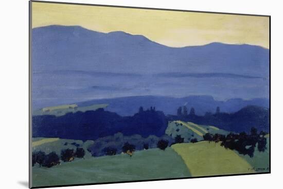 Jura Mountains landscape near Romanel. 1901-Felix Vallotton-Mounted Giclee Print