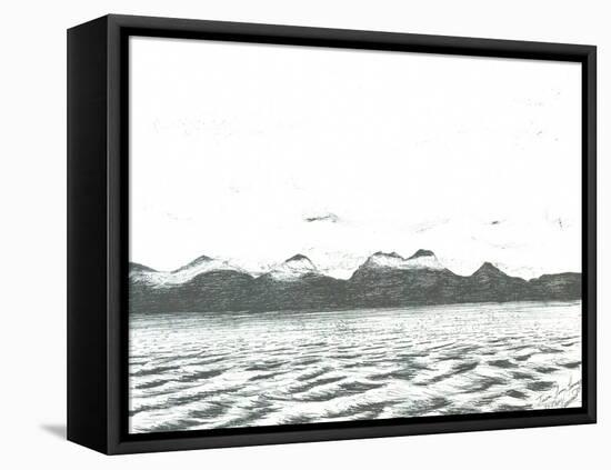 Jura scene from Ferry,2005,-Vincent Alexander Booth-Framed Stretched Canvas