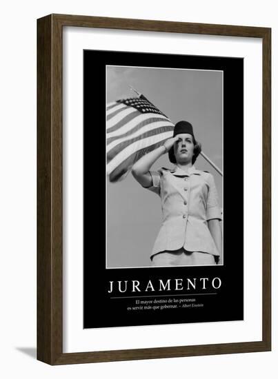 Juramento. Cita Inspiradora Y Póster Motivacional-null-Framed Photographic Print