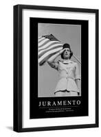 Juramento. Cita Inspiradora Y Póster Motivacional-null-Framed Photographic Print