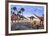 Jurassic Dinosaurs, Artwork-Richard Bizley-Framed Photographic Print