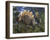 Jurassic Dinosaurs, Artwork-Walter Myers-Framed Photographic Print