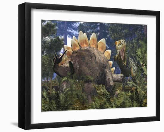 Jurassic Dinosaurs, Artwork-Walter Myers-Framed Photographic Print