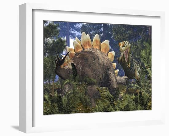 Jurassic Dinosaurs, Artwork-Walter Myers-Framed Photographic Print