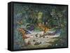 Jurassic Jungle-Bill Bell-Framed Stretched Canvas