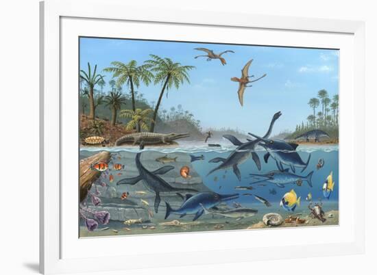 Jurassic Landscape, Artwork-Richard Bizley-Framed Photographic Print