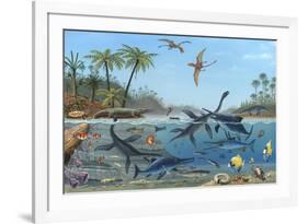 Jurassic Landscape, Artwork-Richard Bizley-Framed Photographic Print