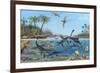 Jurassic Landscape, Artwork-Richard Bizley-Framed Photographic Print