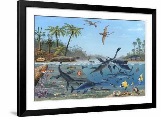 Jurassic Landscape, Artwork-Richard Bizley-Framed Photographic Print