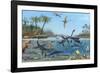 Jurassic Landscape, Artwork-Richard Bizley-Framed Photographic Print