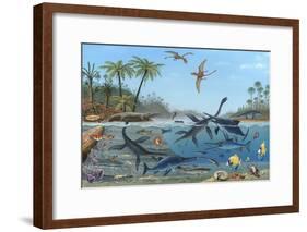 Jurassic Landscape, Artwork-Richard Bizley-Framed Photographic Print