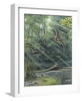 Jurassic Life, Artwork-Richard Bizley-Framed Photographic Print