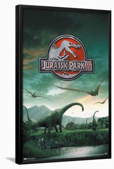 Jurassic Park 3 - Dinosaurs-Trends International-Framed Poster