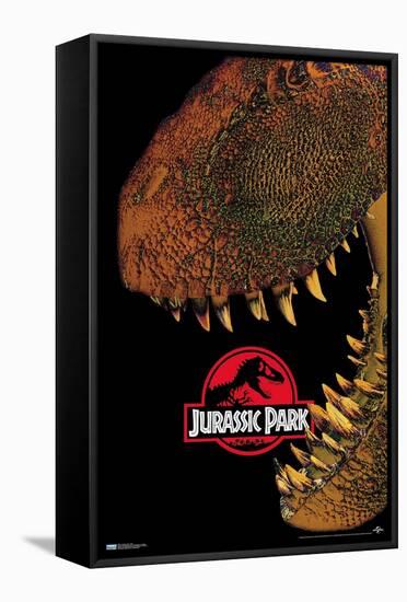 Jurassic Park - Bite-Trends International-Framed Stretched Canvas