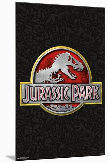 Jurassic Park - Logo-Trends International-Mounted Poster