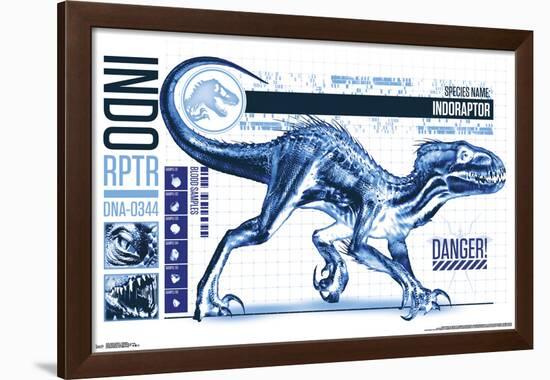 Jurassic World 2 - Indo-Raptor-null-Framed Poster
