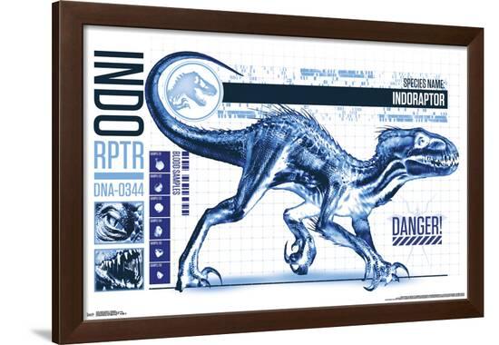 Jurassic World 2 - Indo-Raptor--Framed Poster