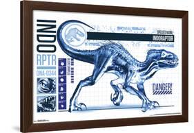 Jurassic World 2 - Indo-Raptor-null-Framed Poster