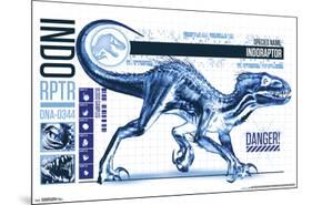 Jurassic World 2 - Indo-Raptor-null-Mounted Poster