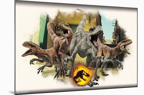 Jurassic World: Dominion - Atrociraptors Focal-Trends International-Mounted Poster