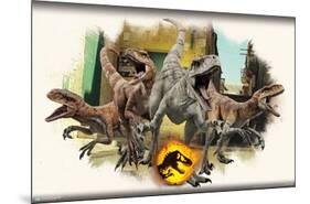 Jurassic World: Dominion - Atrociraptors Focal-Trends International-Mounted Poster