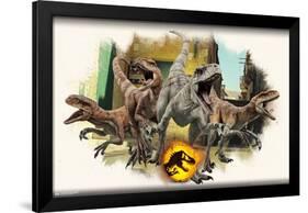 Jurassic World: Dominion - Atrociraptors Focal-Trends International-Framed Poster