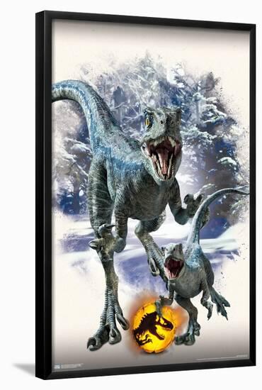 Jurassic World: Dominion - Blue and Beta Focal-Trends International-Framed Poster