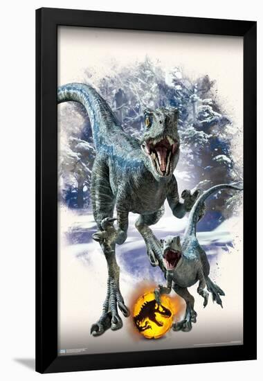 Jurassic World: Dominion - Blue and Beta Focal-Trends International-Framed Poster