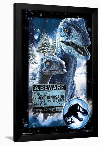 Jurassic World: Dominion - Dinosaur Spotted Here-Trends International-Framed Poster