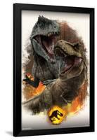 Jurassic World: Dominion - Giga Vs T. Rex-Trends International-Framed Poster