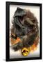 Jurassic World: Dominion - Giga Vs T. Rex-Trends International-Framed Poster