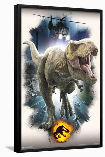 Jurassic World: Dominion - T. Rex Focal-Trends International-Framed Poster