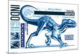 Jurassic World: Fallen Kingdom - Indo-Raptor-Trends International-Mounted Poster