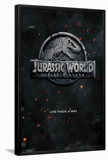 Jurassic World: Fallen Kingdom - Teaser Logo-Trends International-Framed Poster