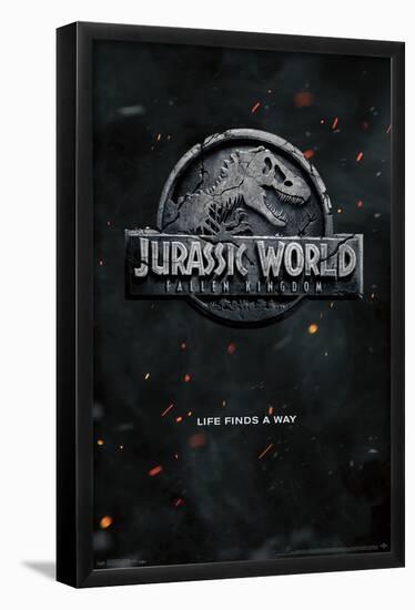 Jurassic World: Fallen Kingdom - Teaser Logo-Trends International-Framed Poster