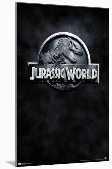 Jurassic World - Logo-Trends International-Mounted Poster