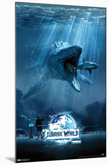 Jurassic World - Water-Trends International-Mounted Poster