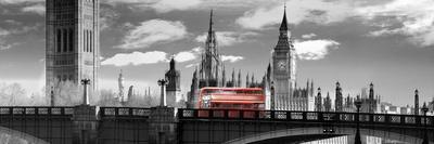 London Bus VI-Jurek Nems-Framed Art Print