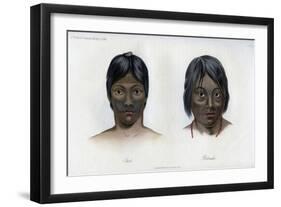 Juri and Botocudos, of the Brasilio-Guarani Nation, 1848-null-Framed Giclee Print