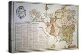 Jurisdictional Map of Grand Duchy of Tuscany-null-Stretched Canvas