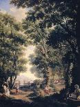 Arcadian Landscape Murals in the Garden Room of the Main Floor of the Amsterdam House Herengracht-Jurriaan Andriessen-Framed Art Print