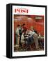 "Jury" or "Holdout" Saturday Evening Post Cover, February 14,1959-Norman Rockwell-Framed Stretched Canvas